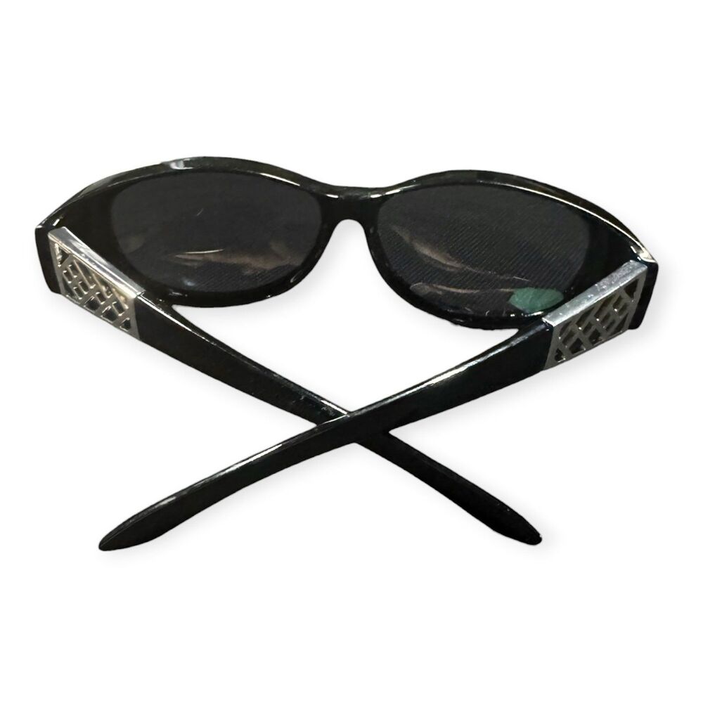 Solar Shield Polarized Sunglasses SS FO-012 Black Frames Gray Lenses Retro - Picture 6 of 8